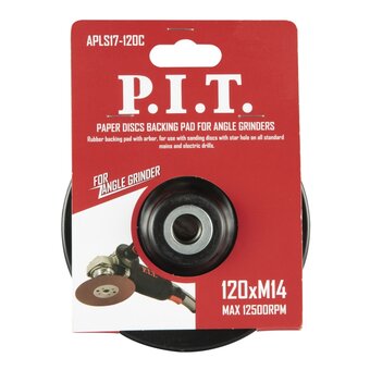  Тарелка опорная для крепления шлифовальных листов P.I.T. APLS17-120C 120мм М14х2,0мм ABS 