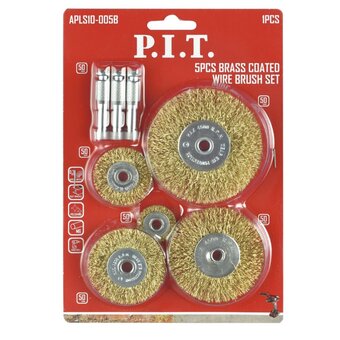  Набор латунных щеток P.I.T. APLS10-005B 5шт 