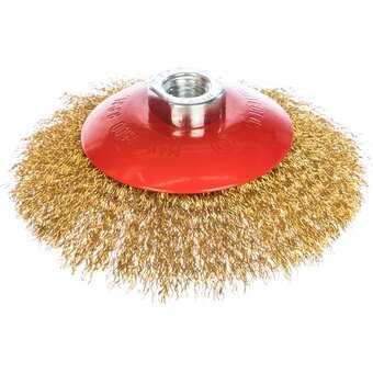  Щетка дисковая по металлу Matrix 74616 d-125мм d(посад.)-14мм (угловые шлифмашины) 