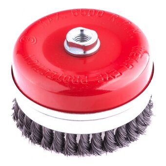  Щетка дисковая по металлу Matrix 74674 d-125мм d(посад.)-14мм (угловые шлифмашины) 