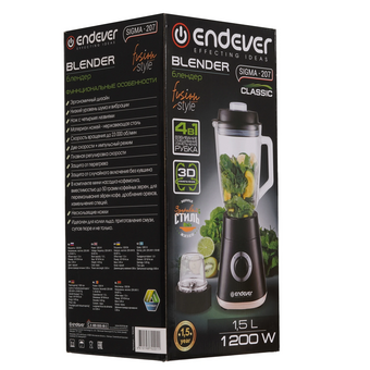  Блендер ENDEVER Sigma-207 черный 