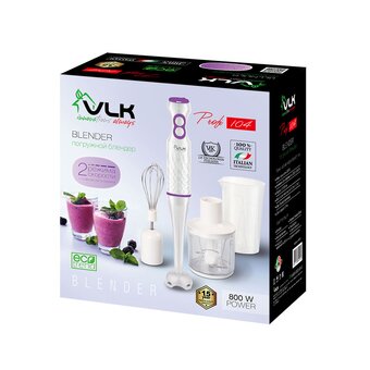 Блендер VLK Profi 104 белый/сиреневый 