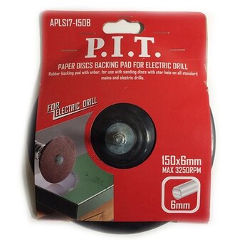  Тарелка опорная для крепления шлифовальных листов P.I.T. APLS17-150B 150мм 6мм PVC 