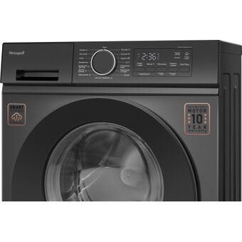  Стиральная машина Weissgauff WM 48128 Inverter Steam Grey 