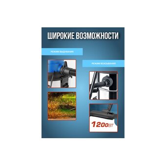  Строительный пылесос Forsage F-607-20-B(60054) 20л, 1200Вт 