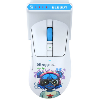  Мышь A4Tech Bloody R73 Ultra Duo Nyx Mirage белый/рисунок 