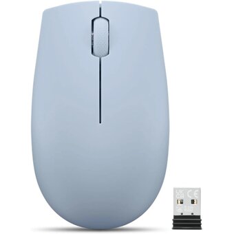  Мышь Lenovo 300 (GY51L15679) Wireless Compact светло-голубой 