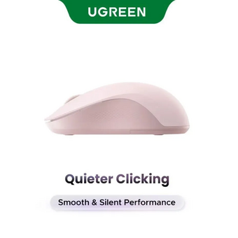 Мышка UGREEN M331 (65625) Multi-mode Wireless Mouse BT GHz розовый 