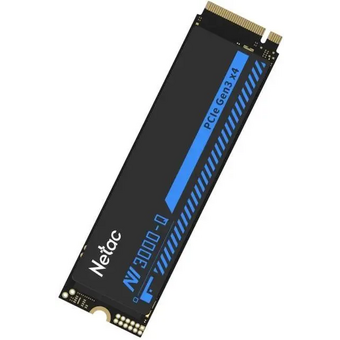  SSD Netac NV3000 (NT01NV3000Q-512-E4X) 512Gb M.2 2280, PCI-E 3.0 x4, 3D NAND, 3000/1200MBs, NVMe, heatsink 