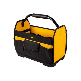  Сумка для инструментов каркасная с жестким пластиковым дном Deli DL586111 7 карманов, без плечевого ремня, ткань Оксфорд 600D 
