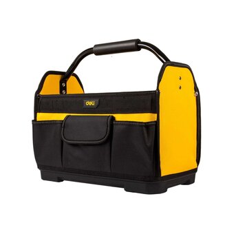  Сумка для инструментов каркасная с жестким пластиковым дном Deli DL586111 7 карманов, без плечевого ремня, ткань Оксфорд 600D 