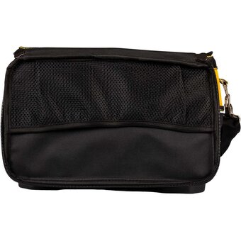  Сумка для инструментов каркасная с жестким пластиковым дном Deli DL586112 14 карманов, плечевой ремень, ткань Оксфорд 600D 