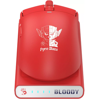  Мышь A4Tech Bloody R72 Ultra Duo Pixels Red белый/красный/рисунок 