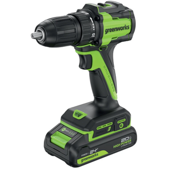  Дрель-шуруповерт Greenworks DD345(3708307CUC) с АКБ и ЗУ 