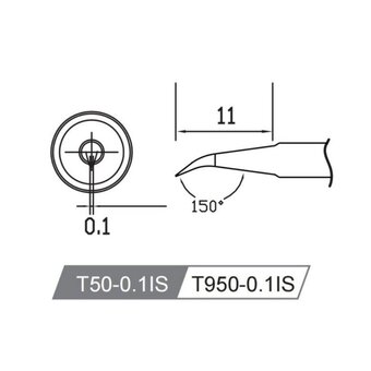  Жало со встроенным нагревателем Atten T50-0.1IS 