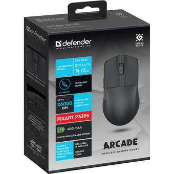  Мышь DEFENDER Arcade GM-381 (52381) black 