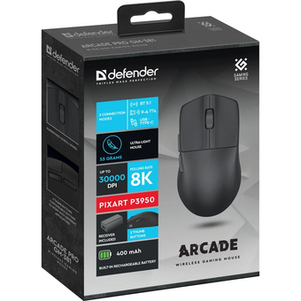  Мышь DEFENDER Arcade Pro GM-381 (52383) black 