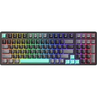  Клавиатура Jegg ZA99 Black/Grey/Green TNT Yellow 