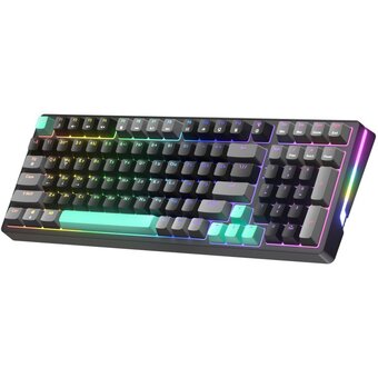  Клавиатура Jegg ZA99 Black/Grey/Green TNT Yellow 