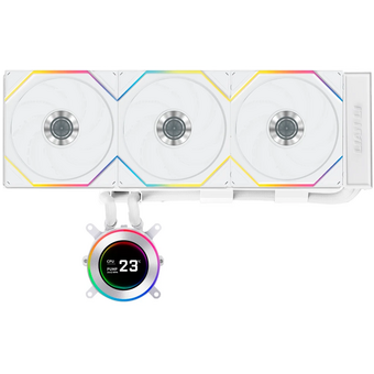  СВО Lian Li HydroShift II LCD-C 360TL (GHS2LCD36TW White) (G89.GHS2LCD36TW.R0) / 3x120mm ARGB PWM Fans 