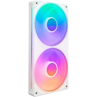  Кулер NZXT F240 RGB Core (RF-U24HF-W1) (120x120x25mm, 4-pin PWM, 75.12CFM, 30dBA, 2400RPM, White, Single-Frame Fan Unit) 