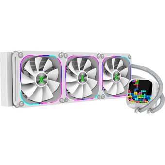 СВО XASTRA LZ360 ARGB WH Intel LGA1851/1700/1200/115X/AM5/AM4 (3x120mm ARGB Dot-matrix fan and PUMP, HUB Controller,white)   СВО XASTRA LZ360 ARGB WH Intel LGA1851/1700/1200/115X/AM5/AM4 (3x120mm ARGB Dot-matrix fan and PUMP, HUB Controller,white)