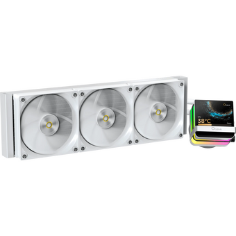  Вентилятор Ocypus Sigma L36 Pro WH, 360mm, LCD Pump, 3x120mm FDB fans, LGA115X/1200/1700/18XX, AM4/AM5 