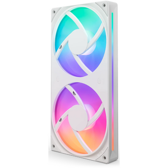  Кулер NZXT F240 RGB Core (RF-U24HF-W1) (120x120x25mm, 4-pin PWM, 75.12CFM, 30dBA, 2400RPM, White, Single-Frame Fan Unit) 