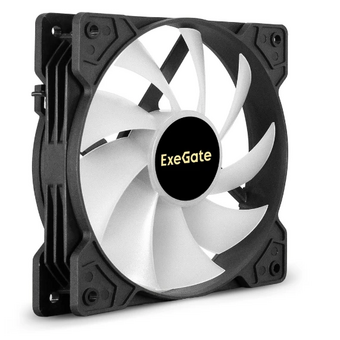  Вентилятор Exegate EX12025H3P4PMY-PWM.ARGB EX295967RUS 12В DC с подсветкой (120x120x25 мм, Hydraulic bearing (гидродинамический), 5V ARGB) 