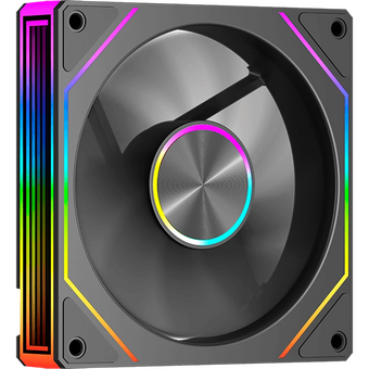 Кулер PcCooler FG120 ARGB BK (120x120x25mm, 4-pin PWM, 54CFM, 28.4dBA, 1800RPM, Black) 