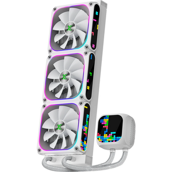 СВО XASTRA LZ360 ARGB WH Intel LGA1851/1700/1200/115X/AM5/AM4 (3x120mm ARGB Dot-matrix fan and PUMP, HUB Controller,white)   СВО XASTRA LZ360 ARGB WH Intel LGA1851/1700/1200/115X/AM5/AM4 (3x120mm ARGB Dot-matrix fan and PUMP, HUB Controller,white)