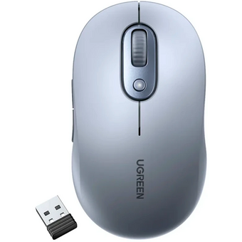  Мышка UGREEN M556 (75129) Multi-mode Wireless Mouse BT GHz серый 