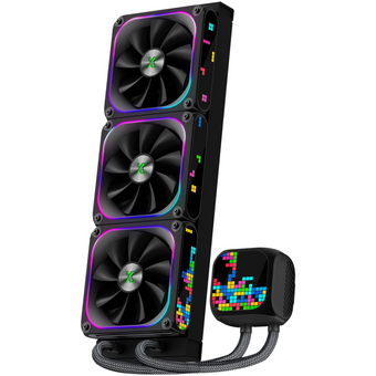  СВО XASTRA LZ360 ARGB BK Intel LGA1851/1700/1200/115X/AM5/AM4 3x120mm ARGB Dot-matrix fan and PUMP,14 port ARGB Controller 