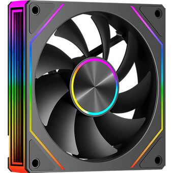  Кулер PcCooler FG120 ARGB BK (120x120x25mm, 4-pin PWM, 54CFM, 28.4dBA, 1800RPM, Black) 
