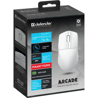  Мышь DEFENDER Arcade GM-381 (52382) white 