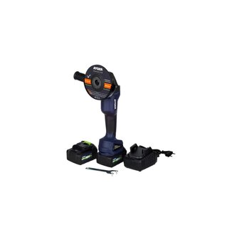  УШМ AYGER AG18BL4 с двумя аккумуляторами 4Ah +ЗУ 