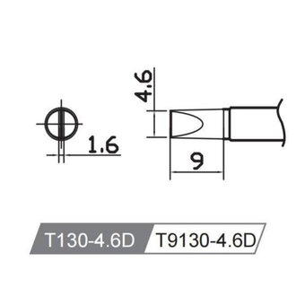  Жало со встроенным нагревателем Atten T9130-4.6D 