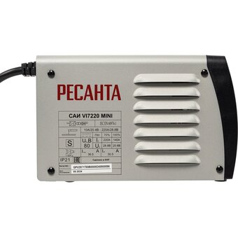  Сварочный аппарат инверторный Ресанта САИ VI7220 Mini 
