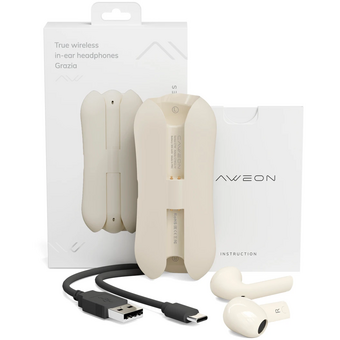  Беспроводные наушники Caweon Grazia CTW11-IV True Wireless Cлоновая кость 