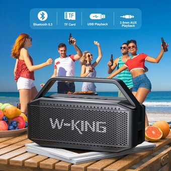  Портативная колонка W-King D9-1 Amazon зеленый 