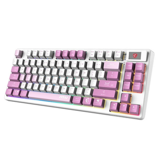  Клавиатура MSI Forge GK600 (S11-43RUQ01-HH9) белый/фиолетовый 