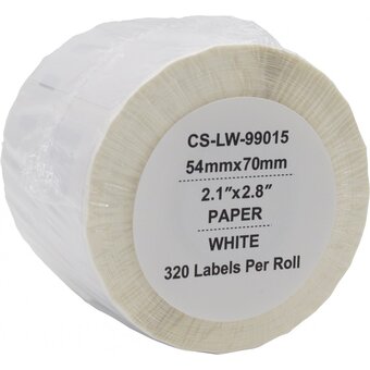  Этикетки Cactus CS-LW-99015 сег 70x54мм черный белый 320шт/рул Dymo Label Writer 450/4XL 