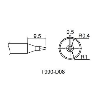  Жало со встроенным нагревателем Atten T990-D08 