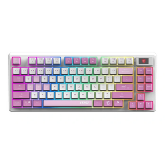  Клавиатура MSI Forge GK600 (S11-43RUQ01-HH9) белый/фиолетовый 
