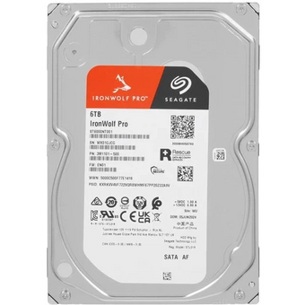  HDD Seagate IronWolf Pro 6TB (ST6000NT001) 512E 3.5" SATA 6GB/s 7200rpm 