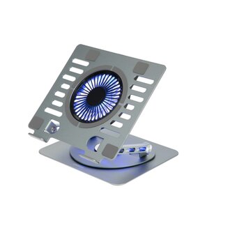  Подставка для ноутбука Digma D-NCP170-1xRGB110-360 серый 