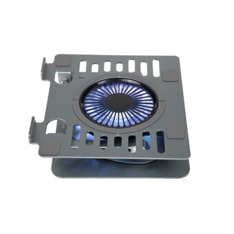  Подставка для ноутбука Digma D-NCP170-1xRGB110-360 серый 