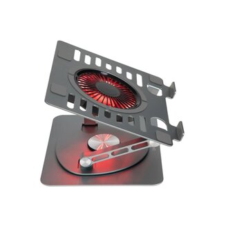  Подставка для ноутбука Digma D-NCP170-1xRGB110-360 серый 