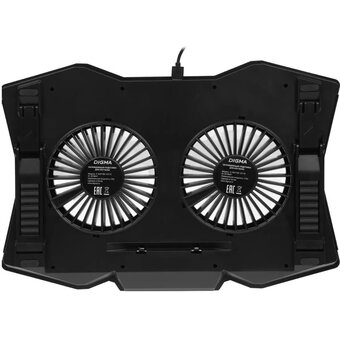  Подставка для ноутбука Digma D-NCP180-2x110 черный 