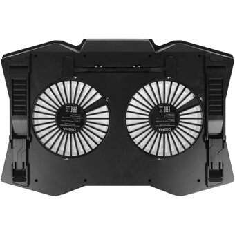  Подставка для ноутбука Digma D-NCP180-2x110RGB черный 
